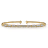 14K Yellow Gold Diamond Bangle - 0.25 ct
