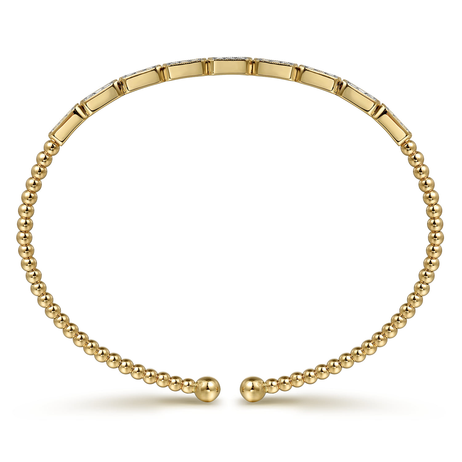 14K Yellow Gold Diamond Bangle - 0.25 ct - Shot 3