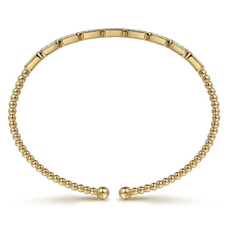 14K Yellow Gold Diamond Bangle - 0.25 ct - Shot 3