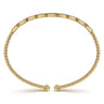 14K Yellow Gold Diamond Bangle - 0.25 ct