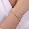 14K Yellow Gold Diamond Bangle - 0.25 ct