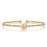 14K Yellow Gold Diamond Bangle - 0.03 ct