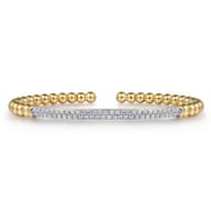 14K Yellow Gold Diamond Bangle