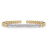 14K Yellow Gold Diamond Bangle - 0.75 ct