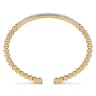 14K Yellow Gold Diamond Bangle - 0.75 ct