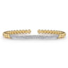14K Yellow Gold Diamond Bangle - 0.78 ct