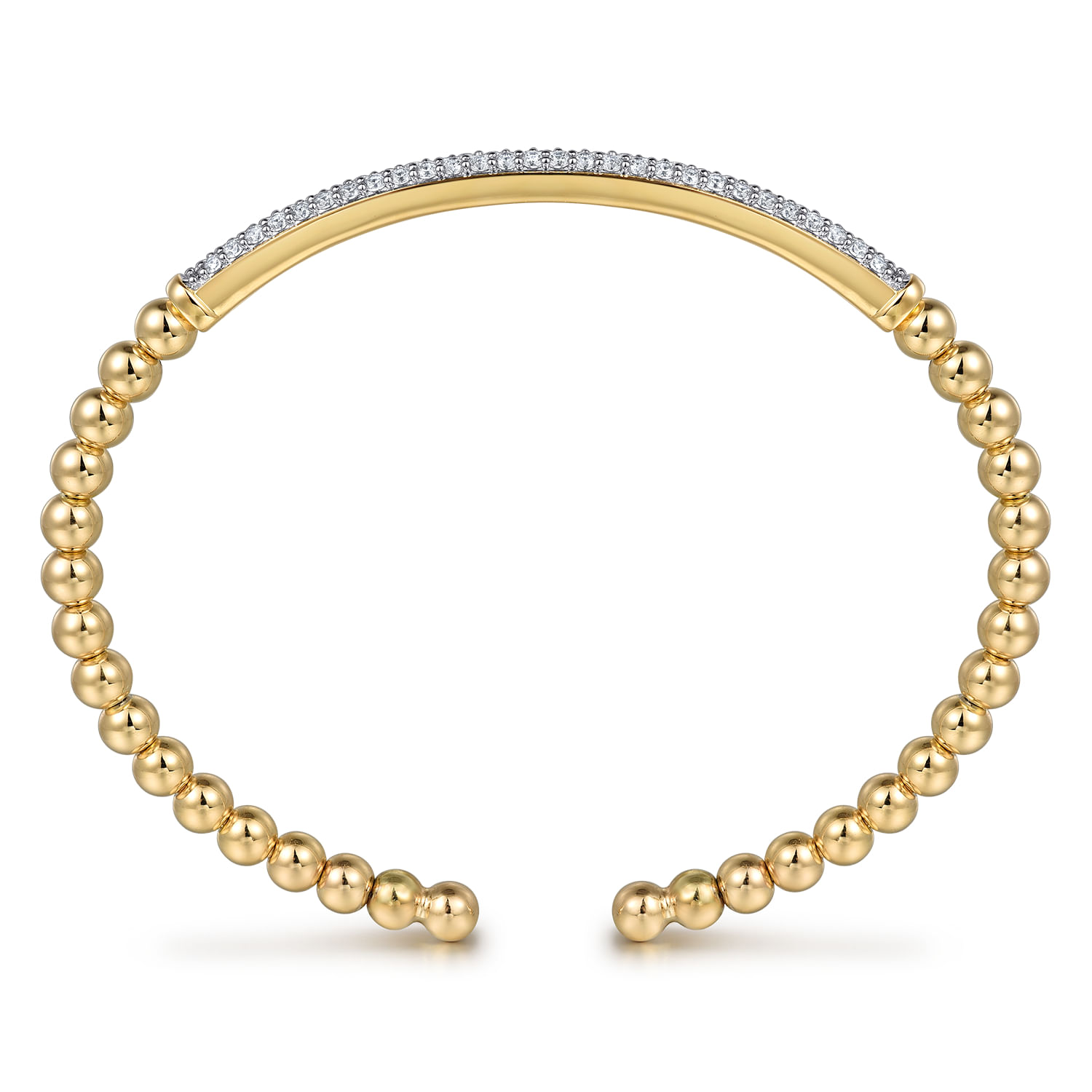 14K Yellow Gold Diamond Bangle - 0.78 ct - Shot 3