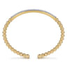 14K Yellow Gold Diamond Bangle - 0.78 ct