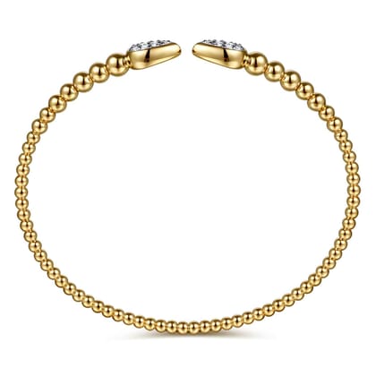 14K Yellow Gold Diamond Bangle