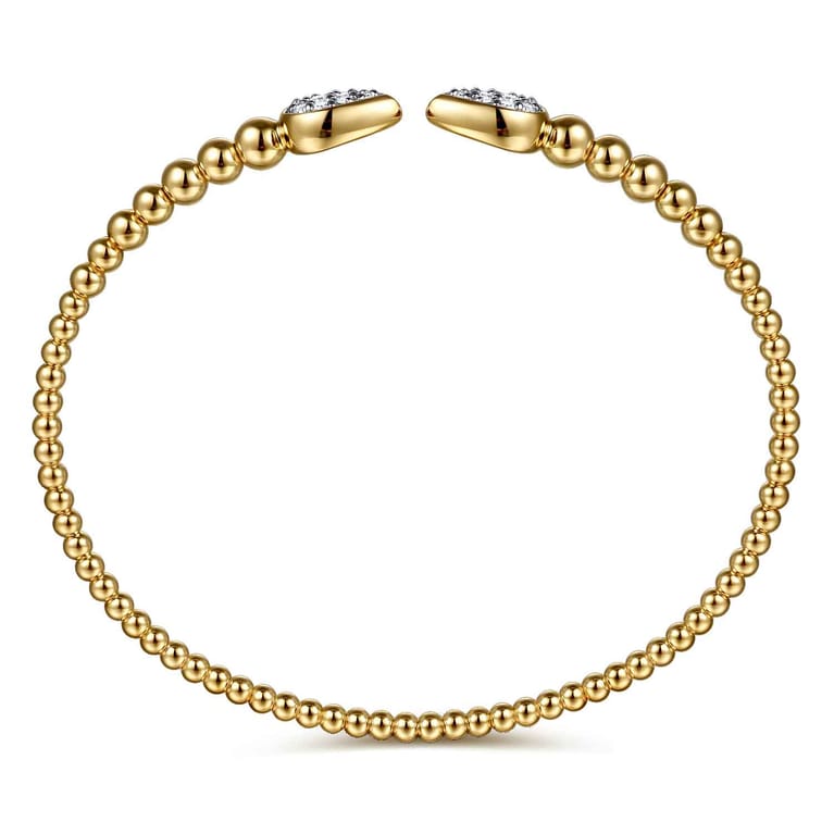 14K Yellow Gold Diamond Bangle - 0.25 ct - Shot 3