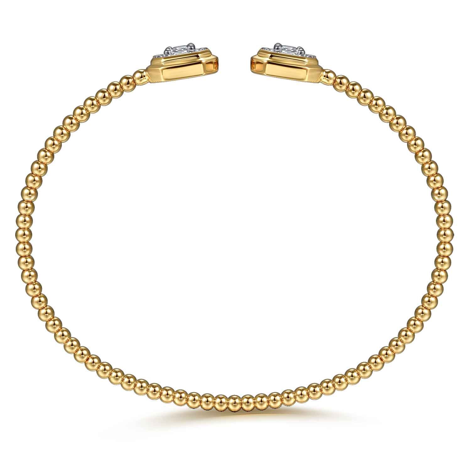 14K Yellow Gold Diamond Bangle - 0.75 ct - Shot 3