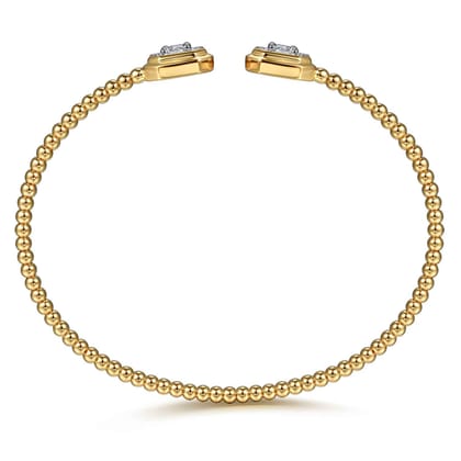 14K Yellow Gold Diamond Bangle