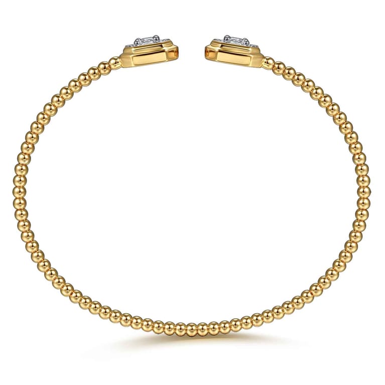14K Yellow Gold Diamond Bangle - 0.75 ct - Shot 3