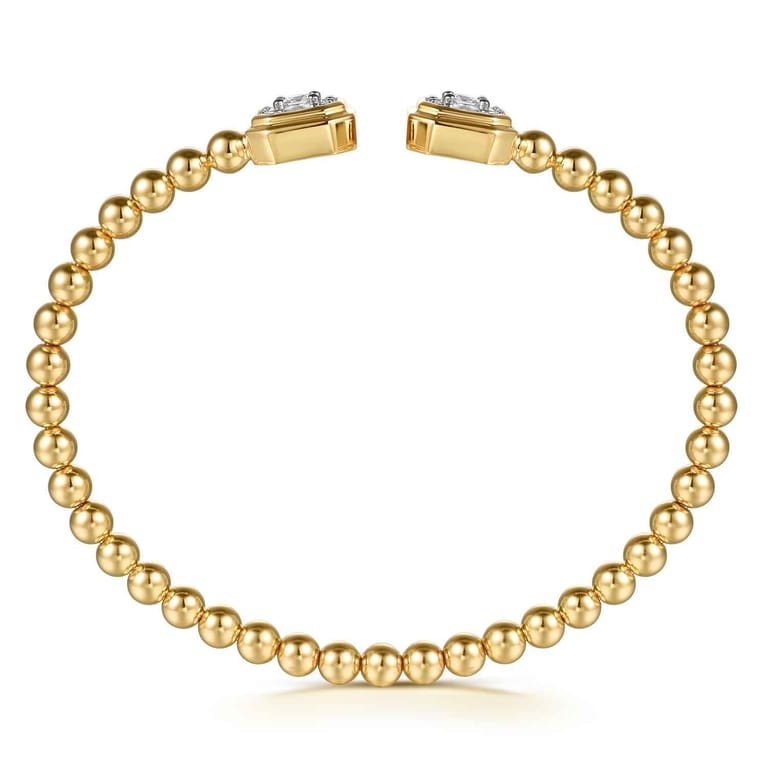 14K Yellow Gold Diamond Bangle - 0.78 ct - Shot 3