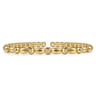 14K Yellow Gold Diamond Bangle - 0.18 ct