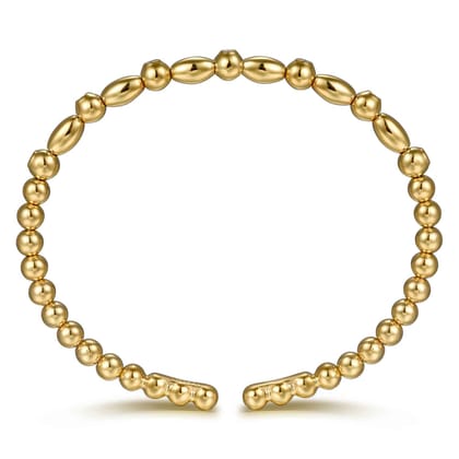 14K Yellow Gold Diamond Bangle