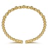 14K Yellow Gold Diamond Bangle - 0.18 ct