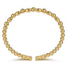 14K Yellow Gold Diamond Bangle - 0.18 ct