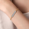 14K Yellow Gold Diamond Bar Chain Bracelet - 0.6 ct