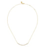 14K Yellow Gold Diamond Bar Necklace - 0.31 ct