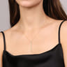 14K Yellow Gold Diamond Bar Pendant Necklace - 0.51 ct