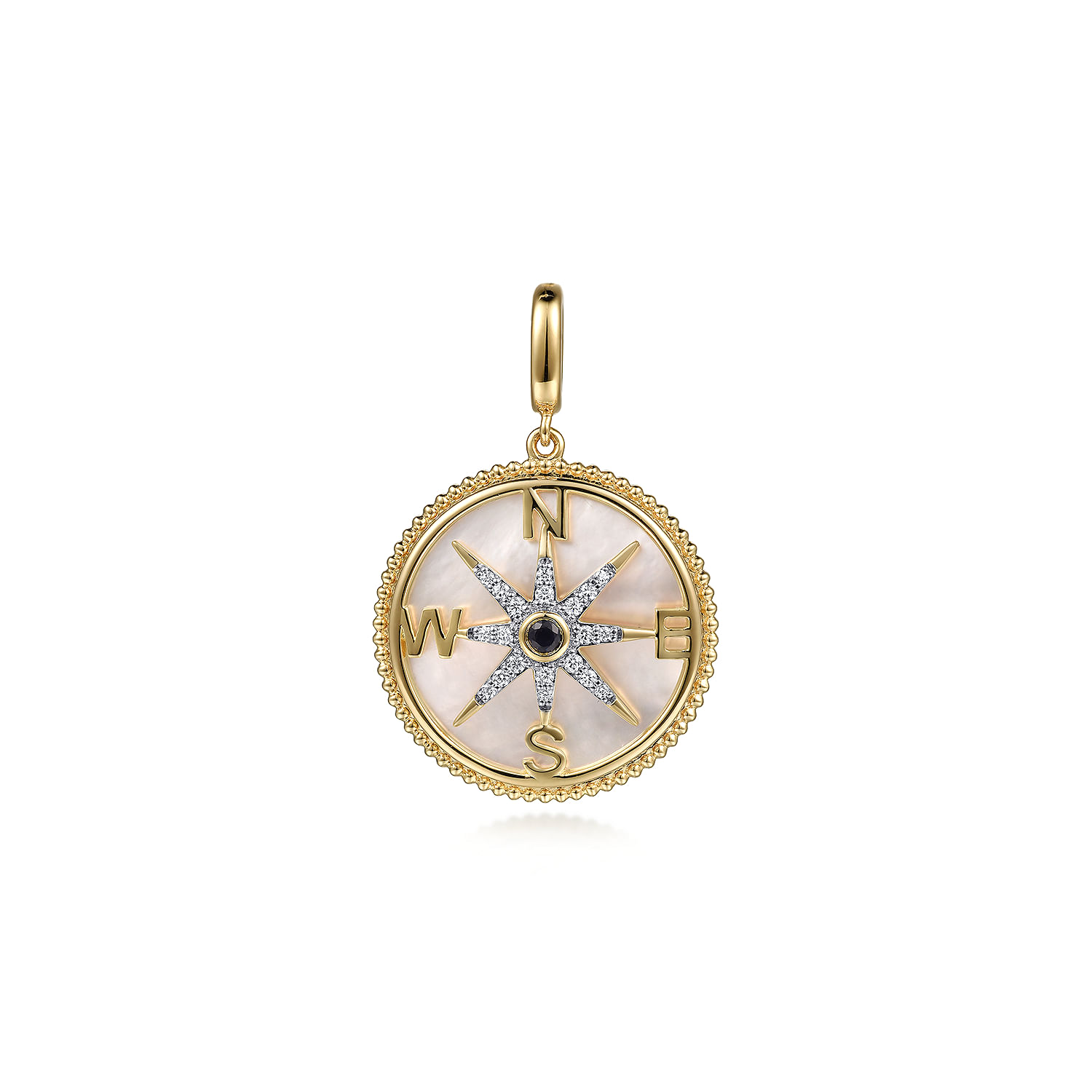 14K-Yellow-Gold-Diamond--Blue-Sapphire-Compass-Medallion-Pendant-With-Detachable-Bail1