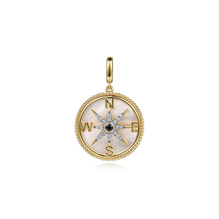 14K-Yellow-Gold-Diamond---Blue-Sapphire-Compass-Medallion-Pendant1
