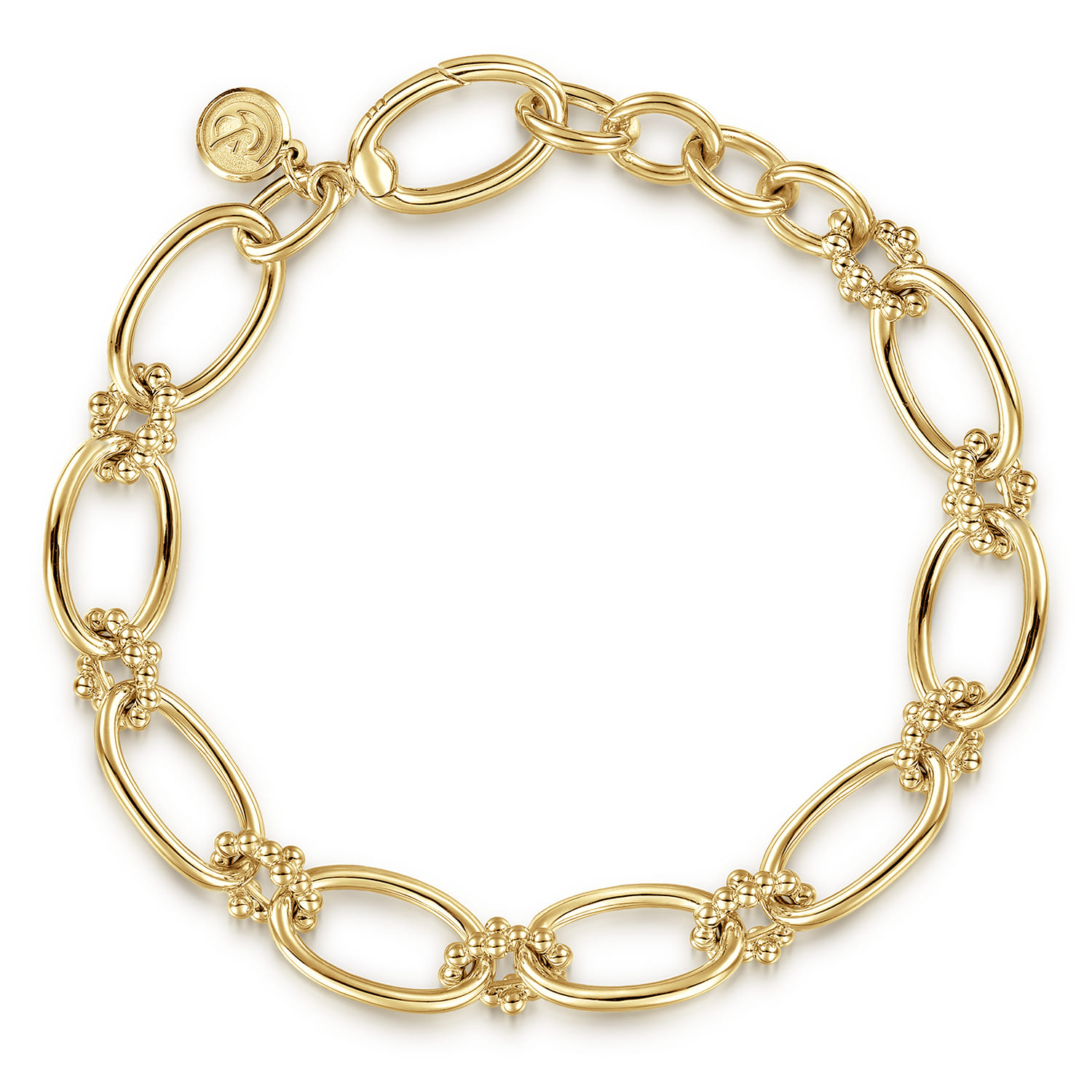14K Yellow Gold Diamond Bracelet - Shot 1