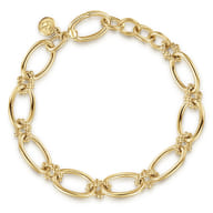 14K Yellow Gold Diamond Bracelet