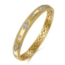 14K Yellow Gold Diamond Bujukan Bangle - 0.3 ct
