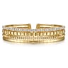 14K Yellow Gold Diamond Bujukan Easy Stackable Bangle - 1.05 ct