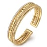 14K Yellow Gold Diamond Bujukan Easy Stackable Bangle - 1.05 ct