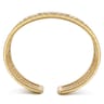 14K Yellow Gold Diamond Bujukan Easy Stackable Bangle - 1.05 ct