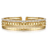 14K Yellow Gold Diamond Bujukan Easy Stackable Bangle - 1.05 ct