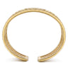 14K Yellow Gold Diamond Bujukan Easy Stackable Bangle - 1.05 ct