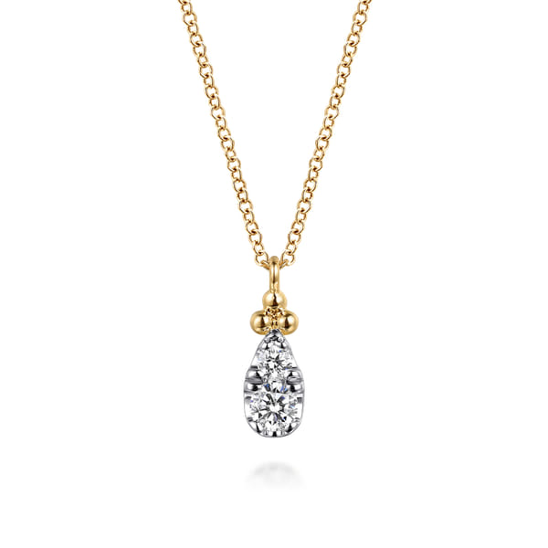 Diamond & 14k Gold Juju Pendant Necklace