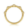 14K Yellow Gold Diamond Bujukan Station Stackable Ring - 0.06 ct