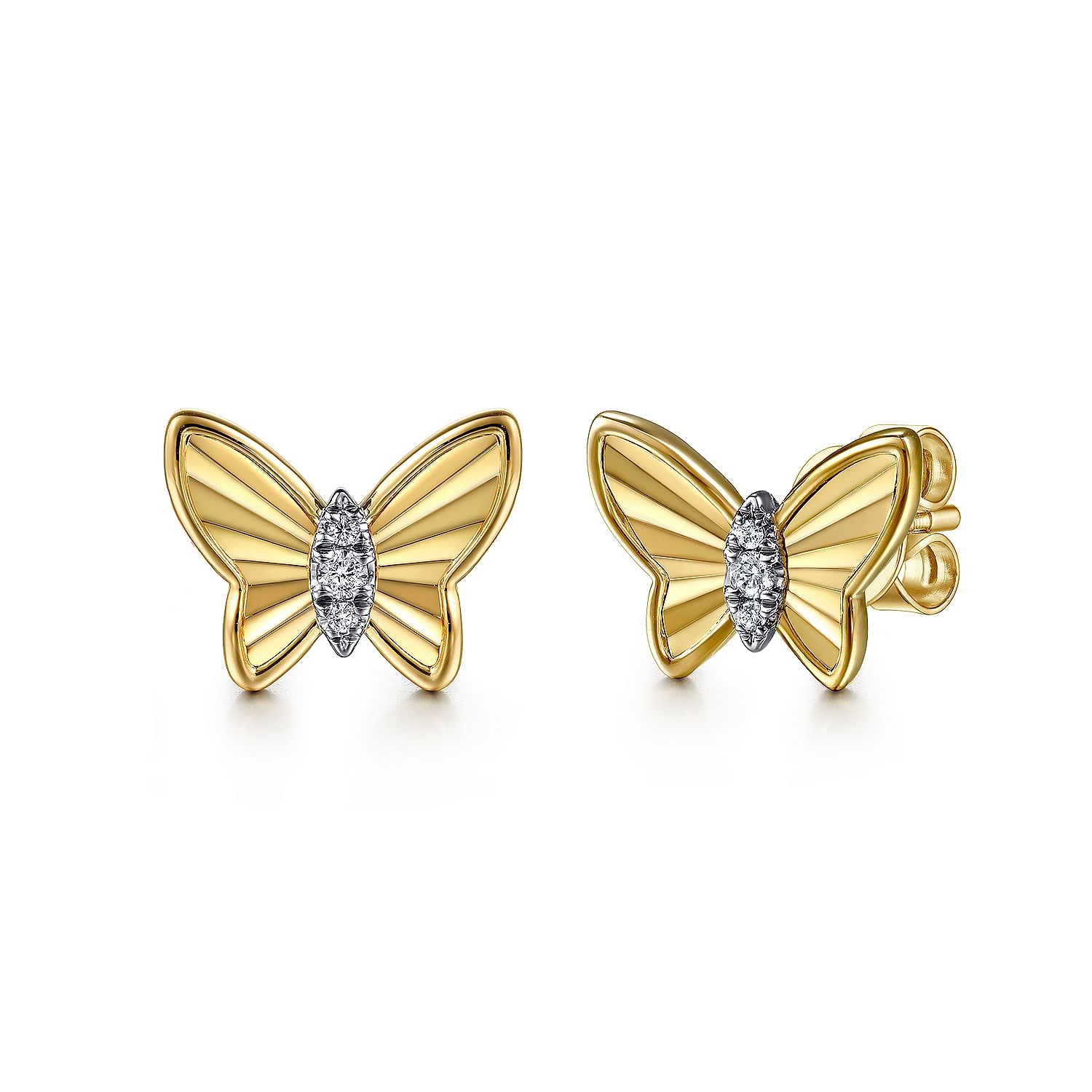 Gold butterflies for earrings hotsell