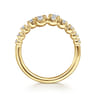 14K Yellow Gold Diamond Bypass Ring - 0.51 ct