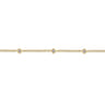 14K Yellow Gold Diamond Chain Bracelet - 0.08 ct