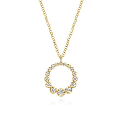 14K-Yellow-Gold-Diamond-Circle-Pendant-Necklace1