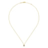 14K Yellow Gold Diamond Clover Pendant Necklace - 0.25 ct