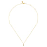 14K Yellow Gold Diamond Cluster Flower Pendant Necklace - 0.1 ct