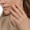 14K Yellow Gold Diamond Criss Cross Ring - 0.19 ct