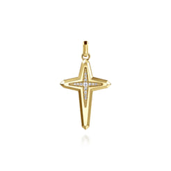 14K-Yellow-Gold-Diamond-Cross-Pendant1