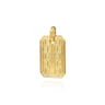 14K Yellow Gold Diamond Cross Pendant - 0.37 ct