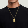 14K Yellow Gold Diamond Cross Pendant - 0.37 ct