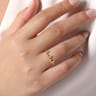 14K Yellow Gold Diamond Crown Bujukan Ring - 0.08 ct