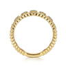 14K Yellow Gold Diamond Crown Ring - 0.05 ct