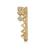 14K Yellow Gold Diamond Crown Ring - 0.05 ct